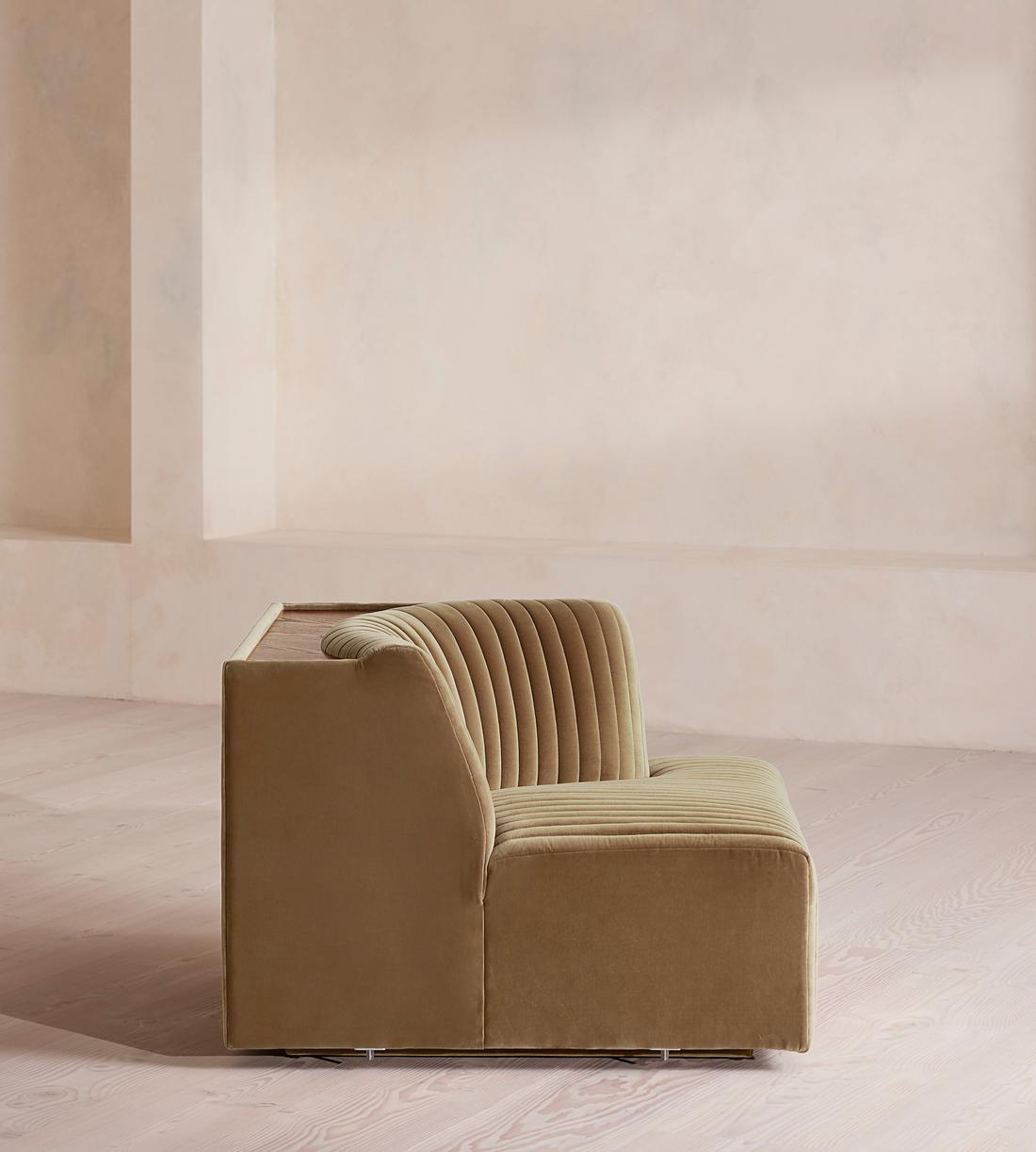 Hamish Sectional Sofa - Corner Module - Velvet - Truffle - US - Image 7