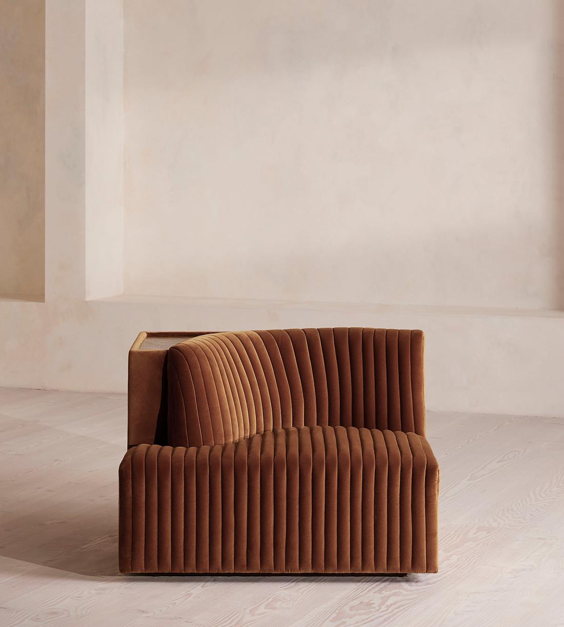 Hamish Sectional Sofa - Corner Module - Velvet - Cinnamon - US - Image 1