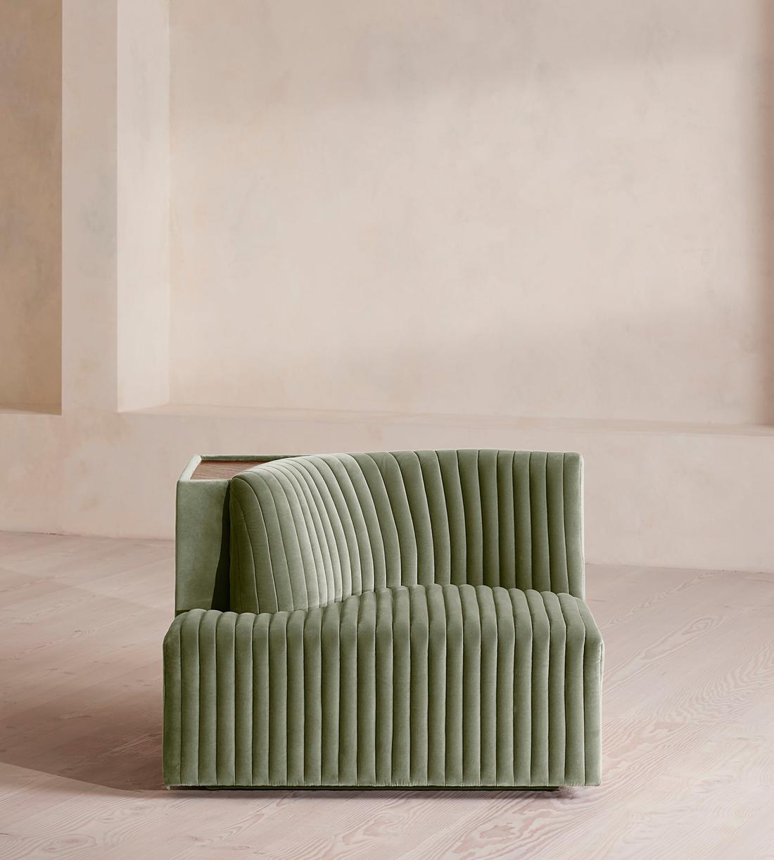 Hamish Modular Sofa - Corner Module - Velvet - Seafoam - UK - Image 1