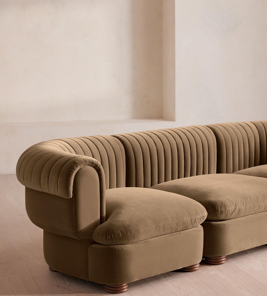 Rava Modular Sofa - Four Seater - Velvet - Truffle - UK - Images - Image 5