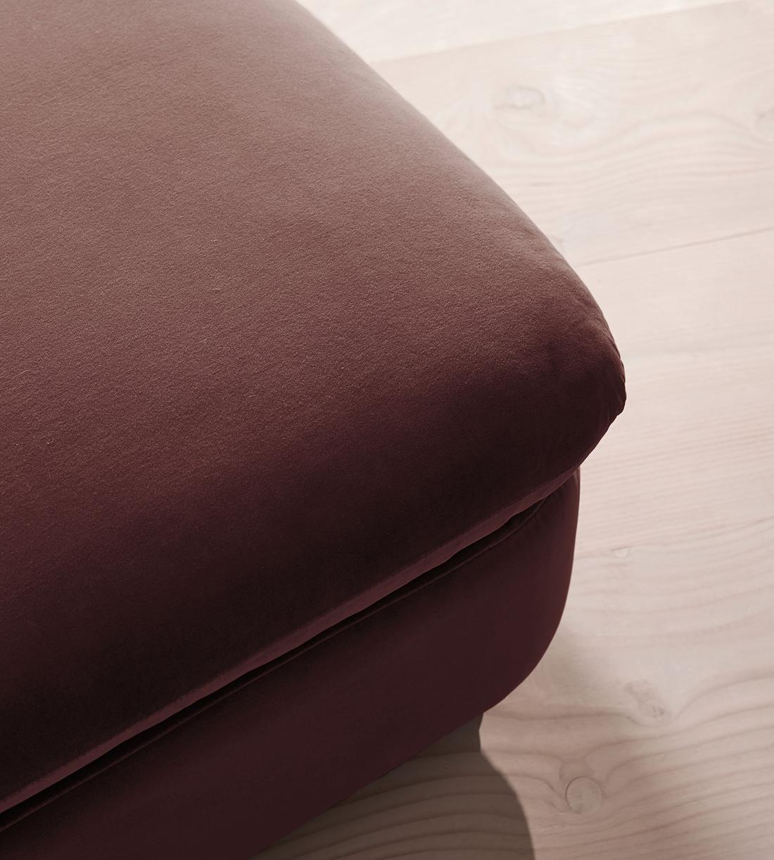 Rava Ottoman - Velvet - Aubergine - UK - Images - Image 4