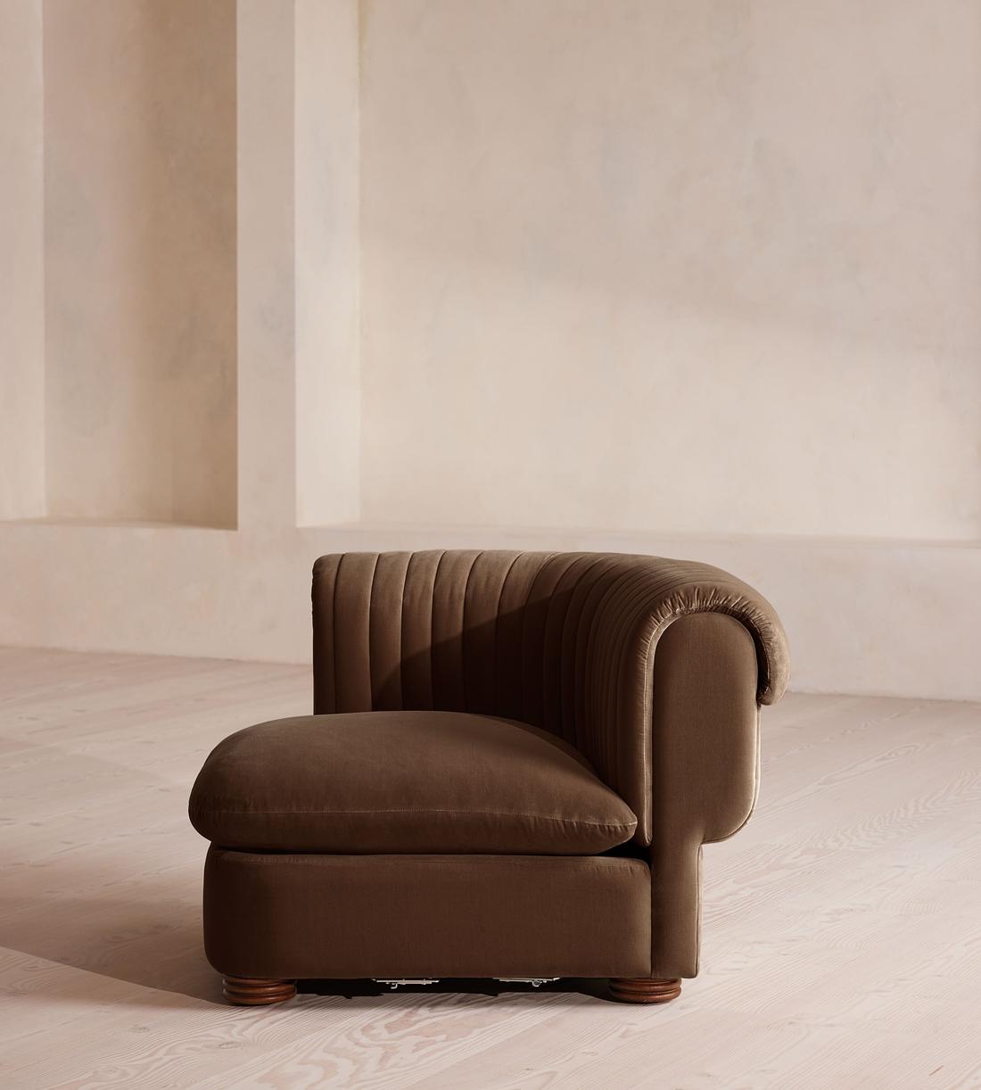 Rava Ottoman - Velvet - Chocolate - Image 3