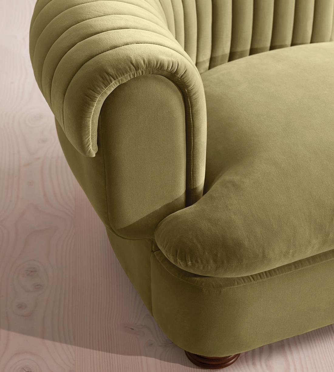 Rava Sectional Sofa - Corner Module - Velvet - Lichen - US - Image 5