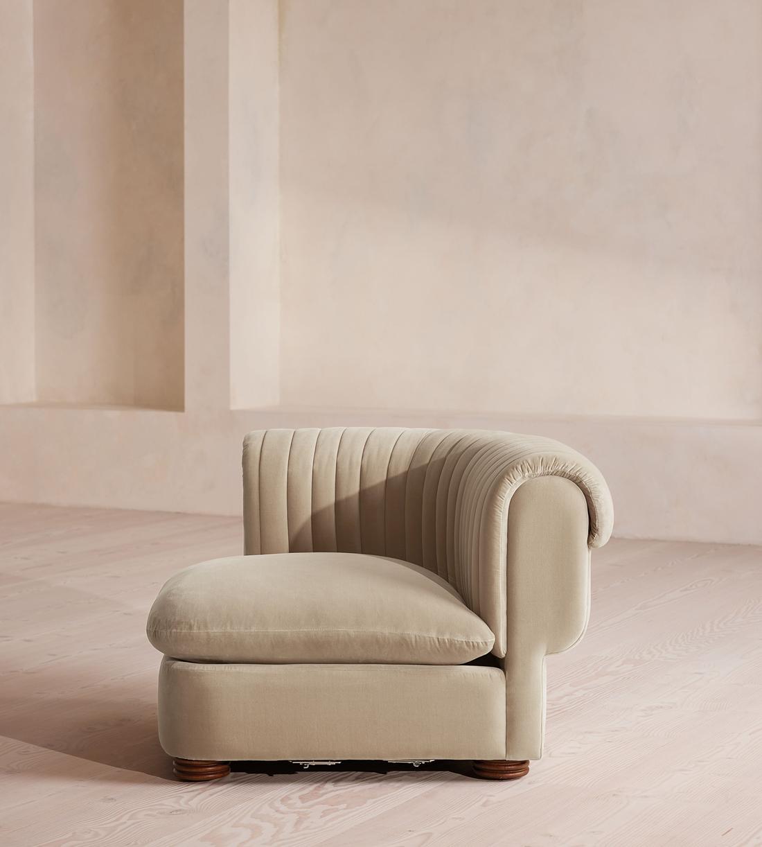 Rava Ottoman - Velvet - Oyster - UK - Image 3