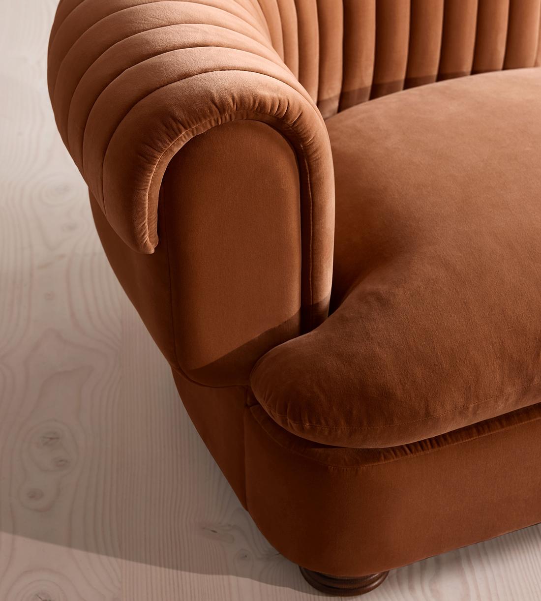 Rava Ottoman - Velvet - Cinnamon - UK - Image 5