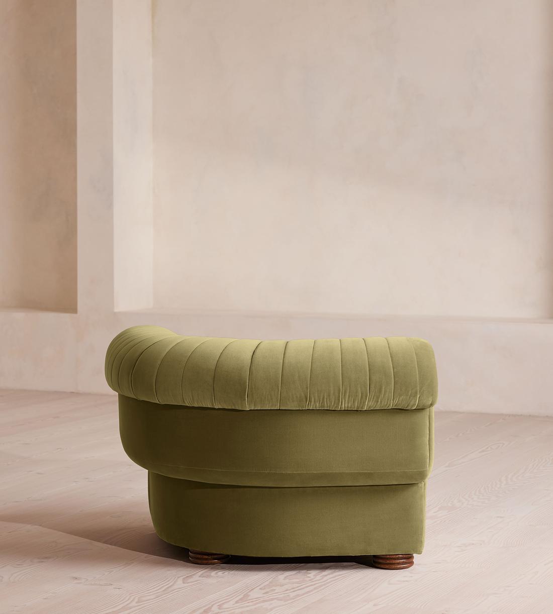 Rava Sectional Sofa - Left Arm Module - Velvet - Lichen - US - Image 9
