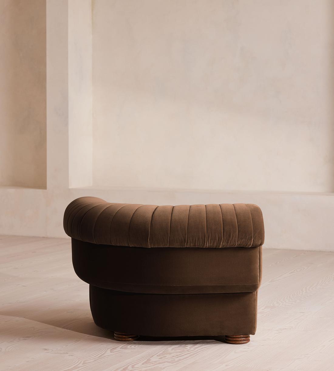 Rava Sectional Sofa - Corner Module - Velvet - Chocolate - US - Image 10