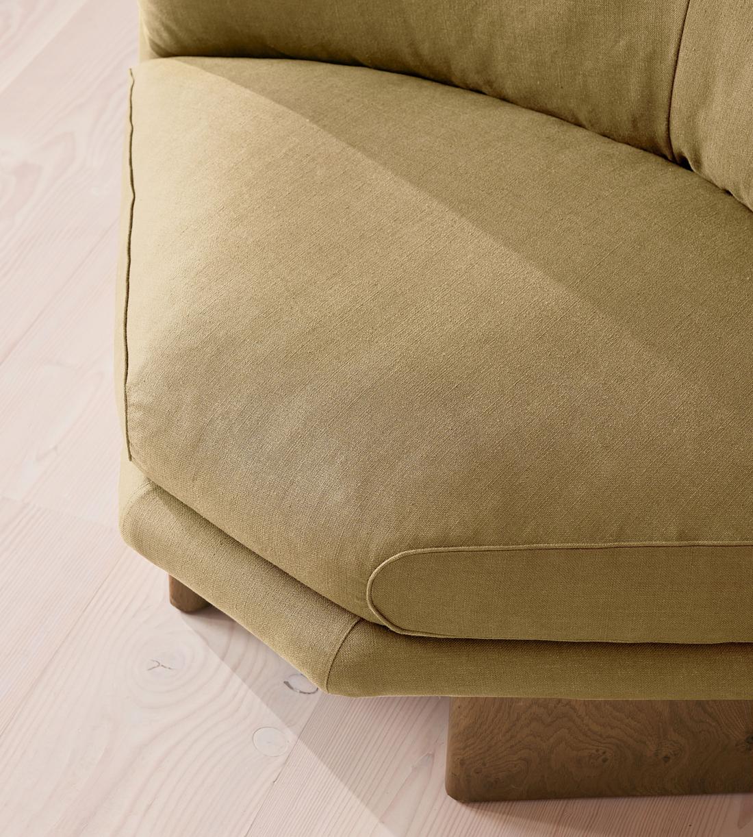 Tellis Corner Chair - Linen - Wheat - US - Images - Image 5