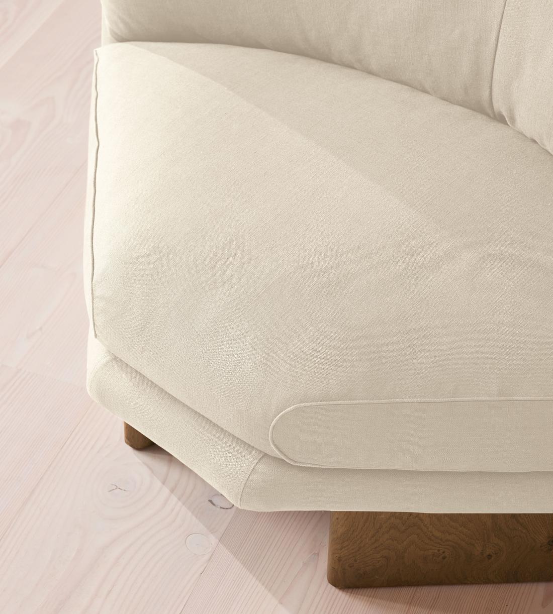 Tellis Corner Chair - Linen - Bisque - US - Images - Image 5