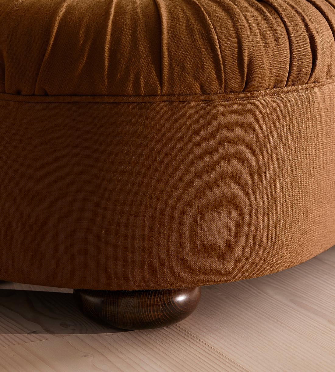 Vara Bed - King - Linen - Terracotta - UK - Images - Image 5