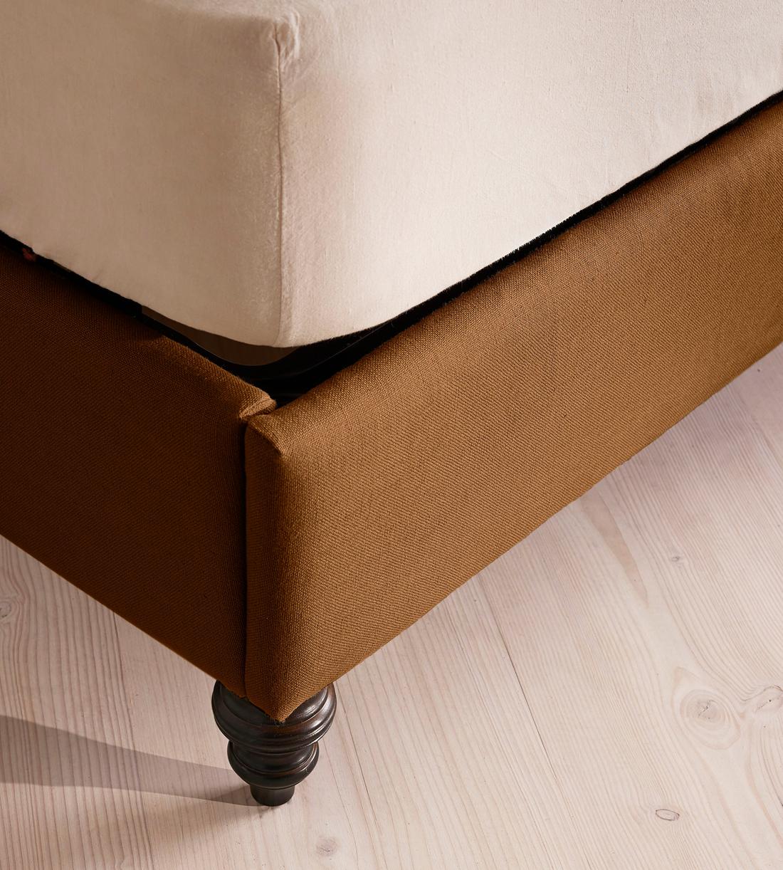 Rivas Bed - Emperor - Linen - Terracotta - UK - Images - Image 3
