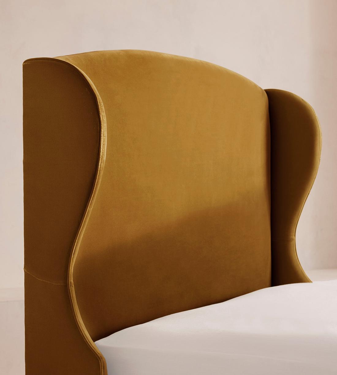 Rivas Bed - Emperor - Velvet - Mustard - Images - Image 4