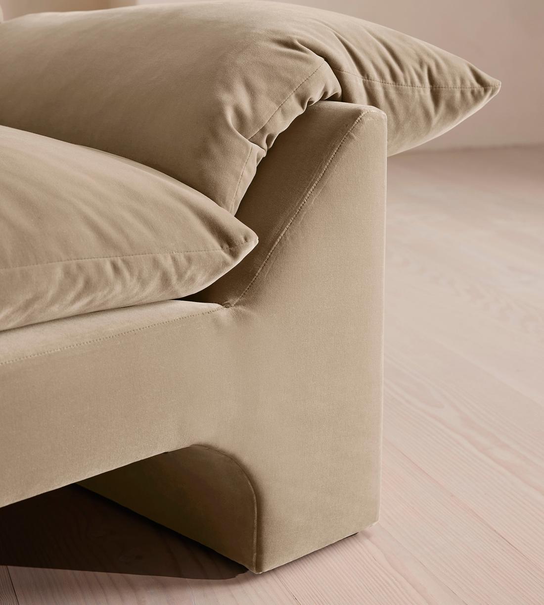 Wyatt Three Seater Sofa - Velvet - Oyster - US - Images - Image 5