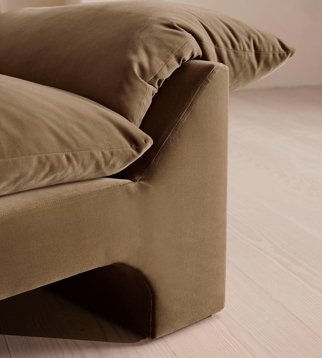 Wyatt Three Seater Sofa - Velvet - Truffle - UK - Images - Image 5