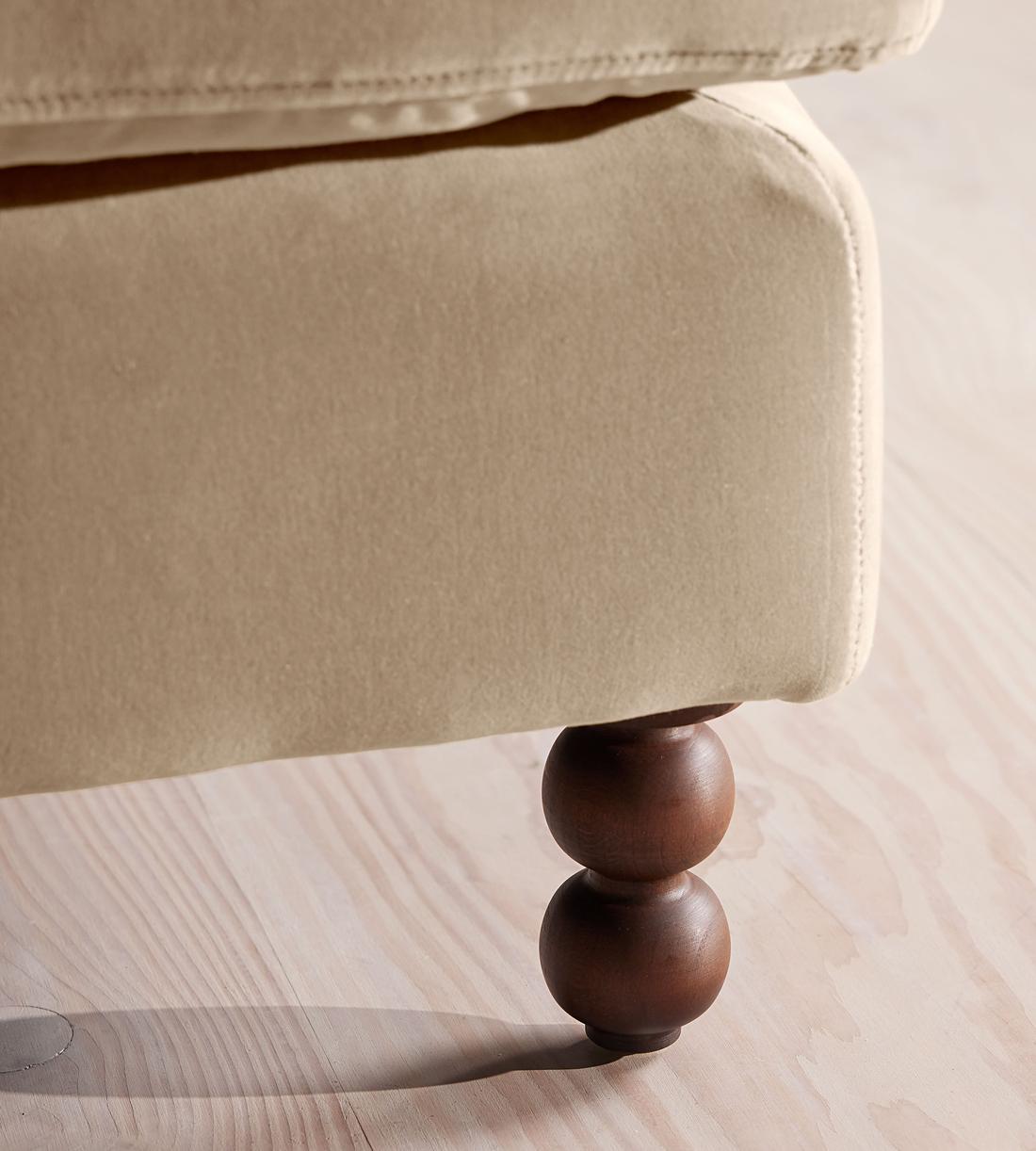 Audrey Rectangle Ottoman - Velvet - Oyster - UK - Images - Image 5
