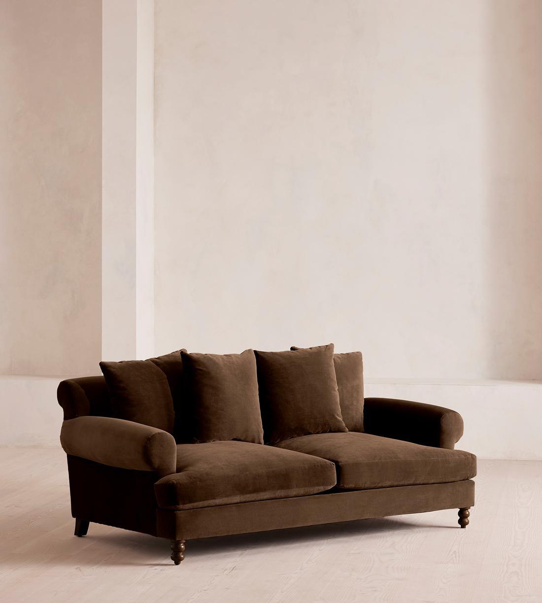 Audrey Two Seater - Sofa - Velvet - Chocolate - US - Listing - Image 2