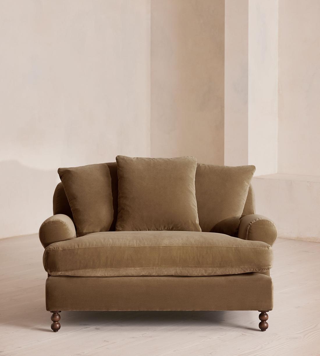 Audrey Loveseat - Velvet - Truffle - US - Listing - Image 2