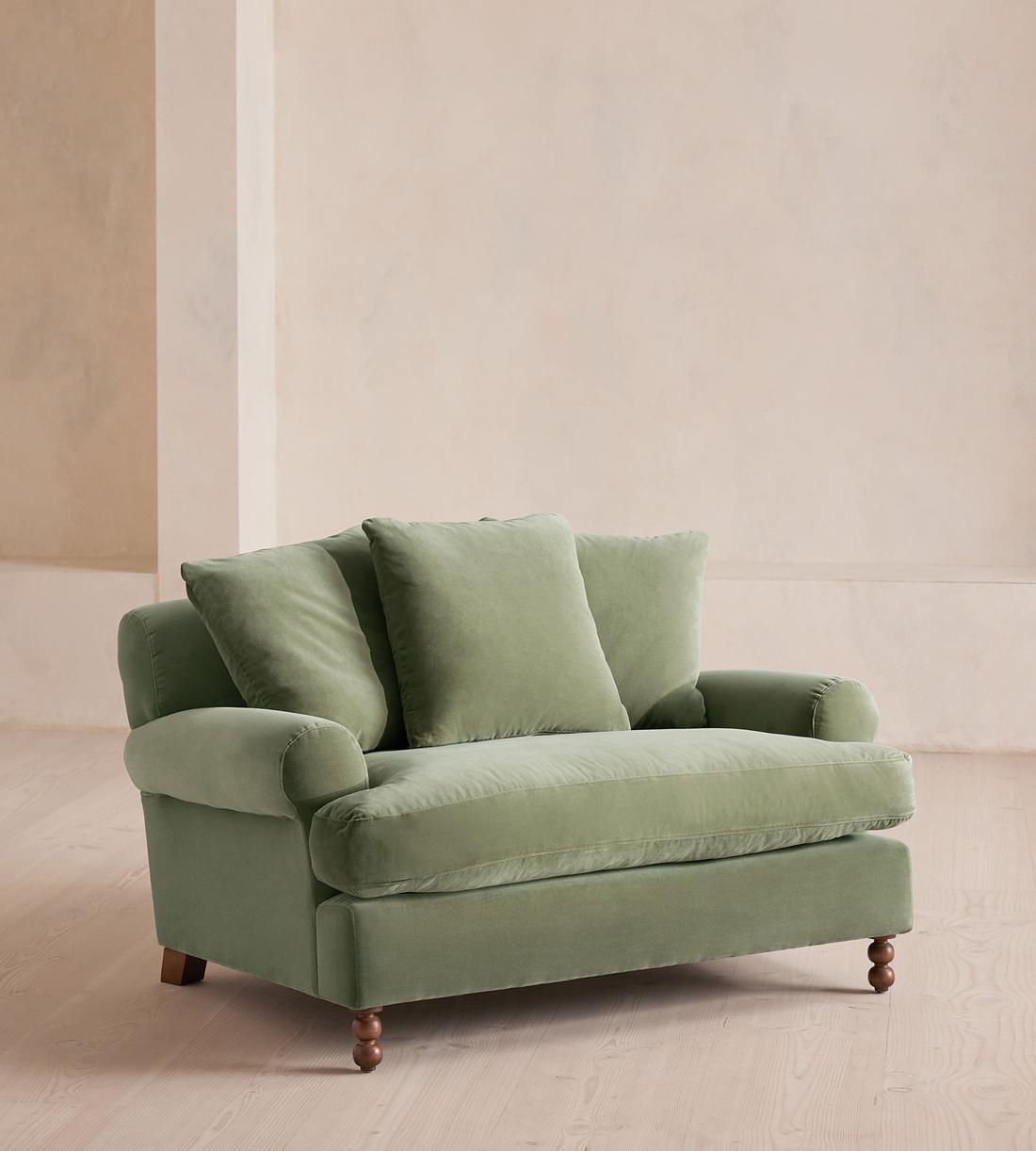 Audrey Loveseat - Velvet - Seafoam - US - Listing - Image 1