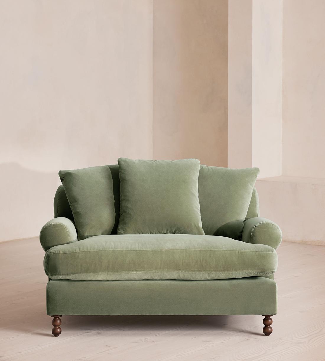 Audrey Loveseat - Velvet - Seafoam - US - Listing - Image 2