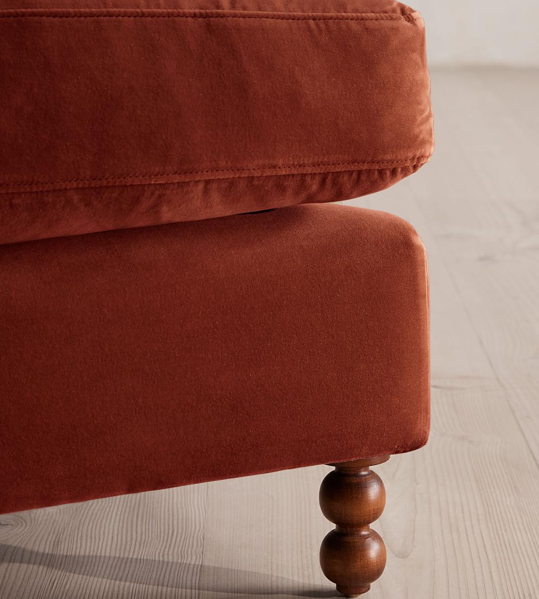 Audrey Loveseat - Velvet Rust - Images - Image 7