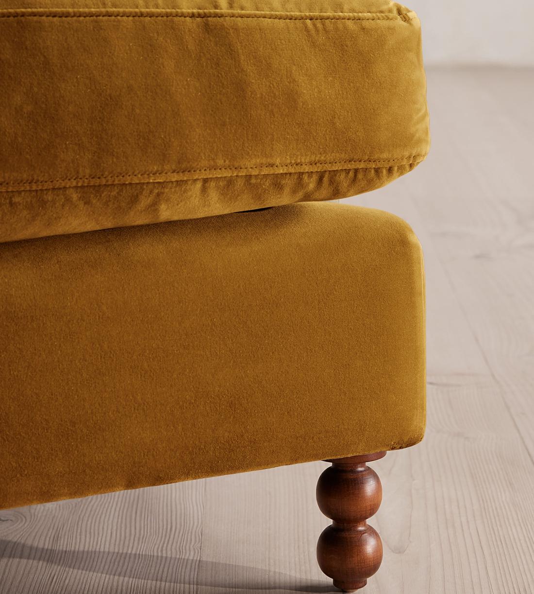 Audrey Loveseat - Velvet - Mustard - Images - Image 7