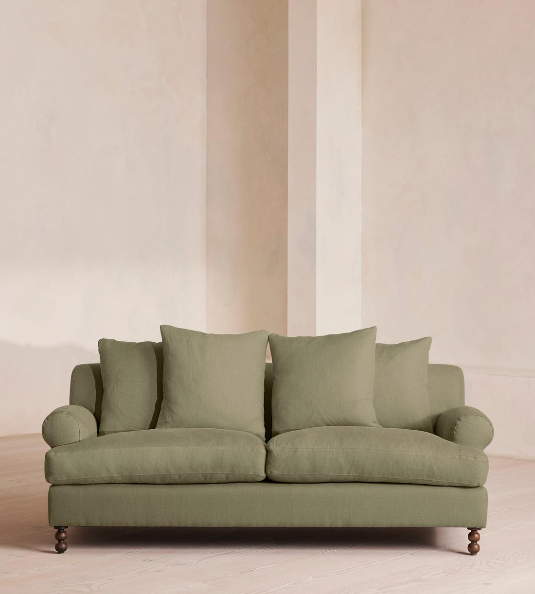 Audrey Two Seater - Sofa - Linen - Sage - US - Listing - Image 1