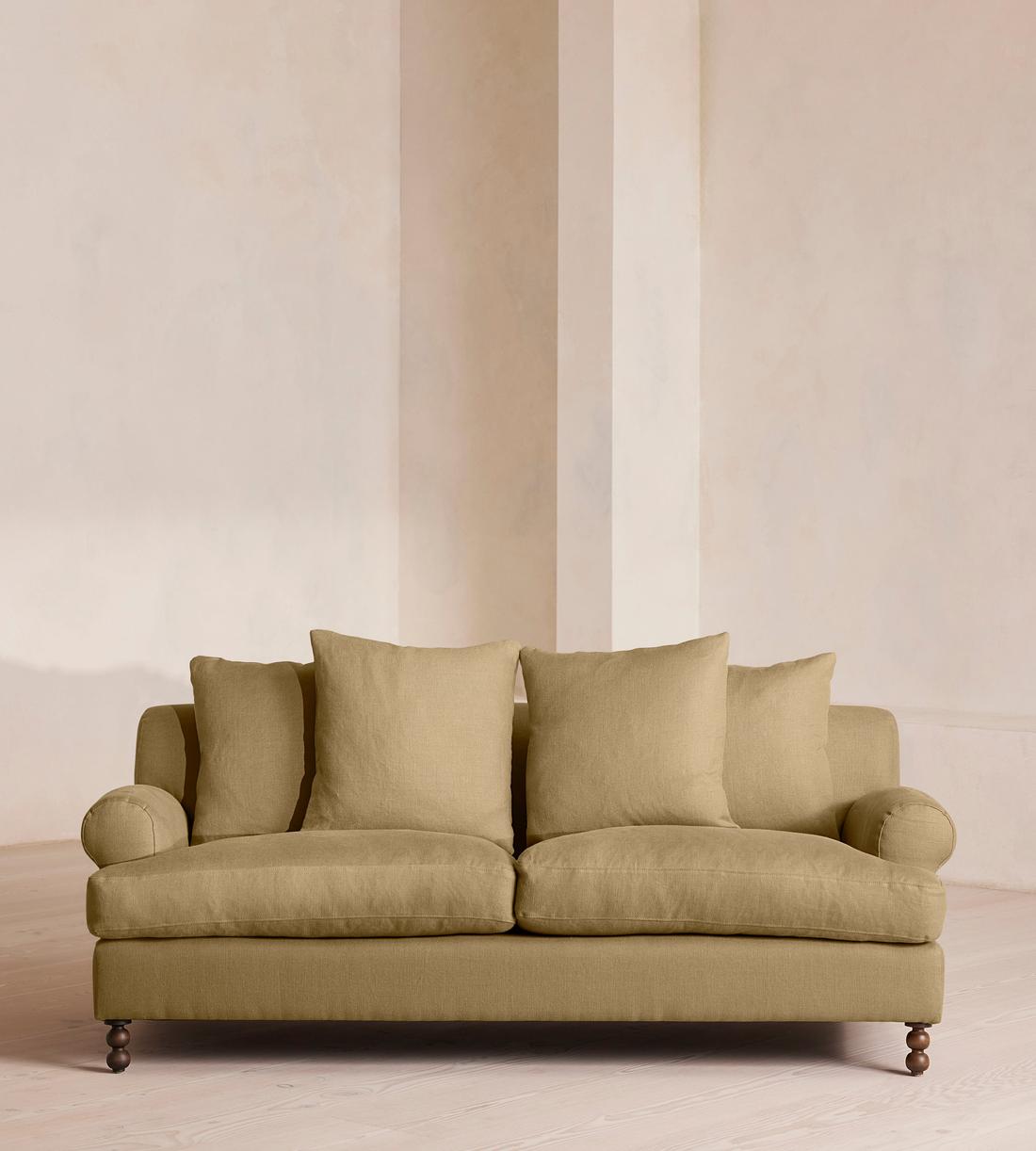 Audrey Two Seater - Sofa - Linen - Wheat - US - Listing - Image 1
