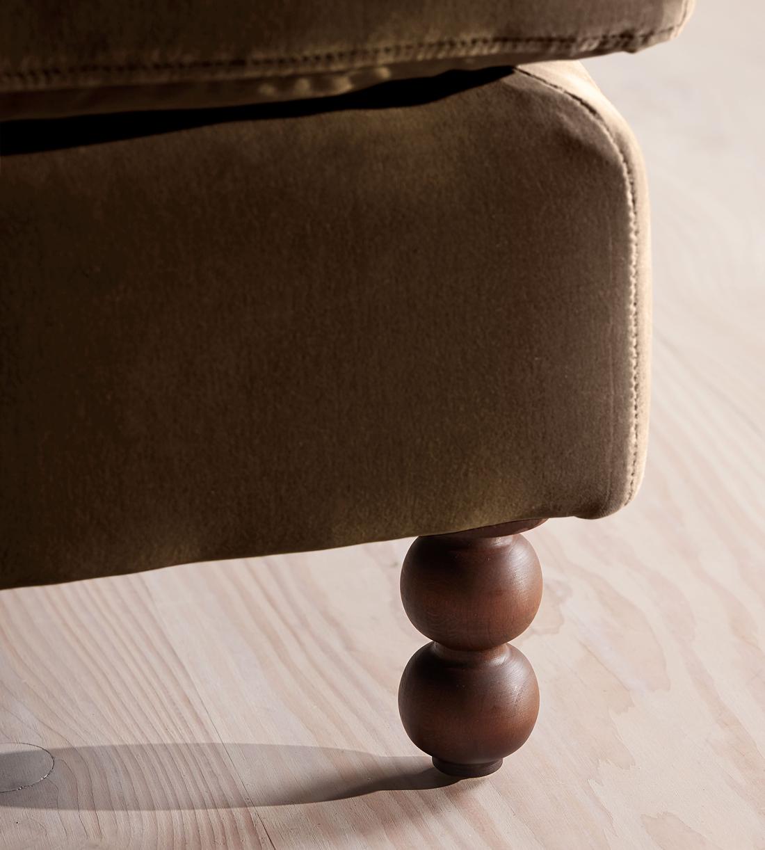 Audrey Rectangle Ottoman - Sofa - Velvet - Chocolate - US - Images - Image 5