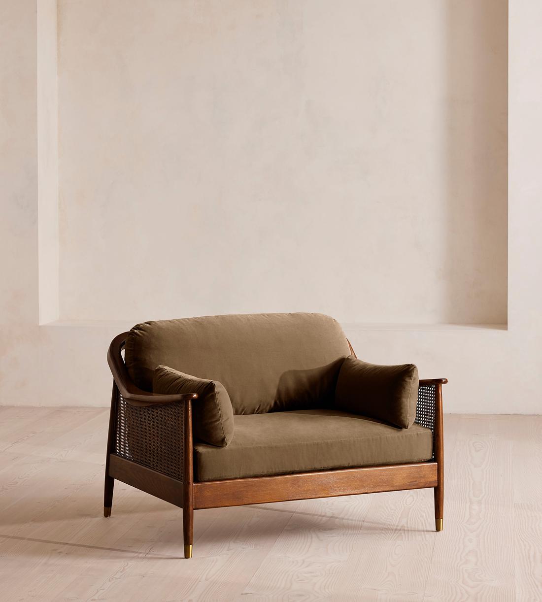 Atlanta Loveseat - Velvet - Truffle - US - Listing - Image 1