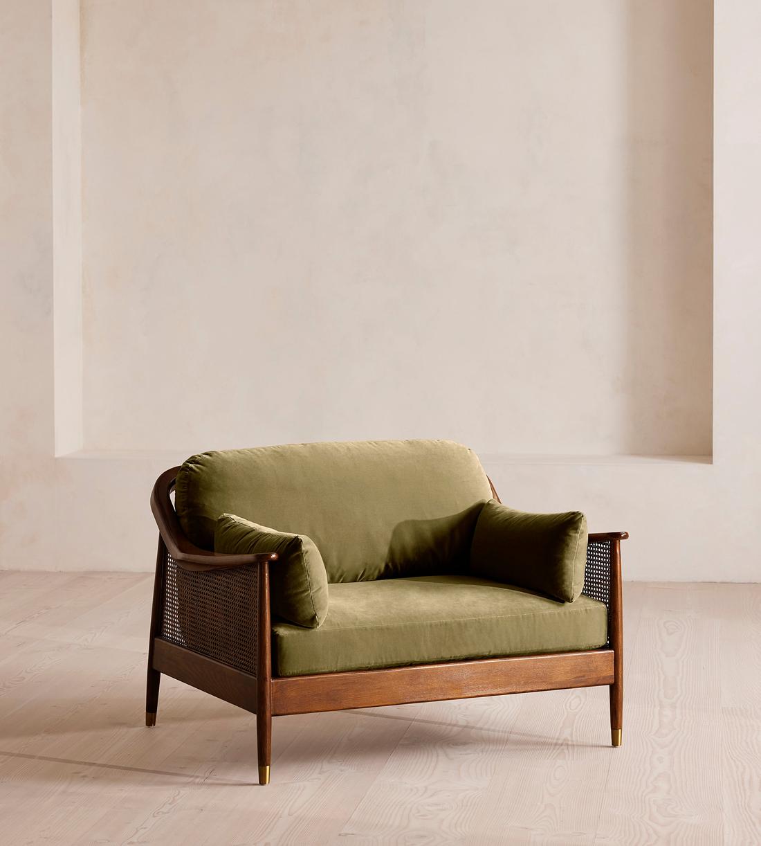 Atlanta Loveseat - Velvet - Lichen - US - Listing - Image 1