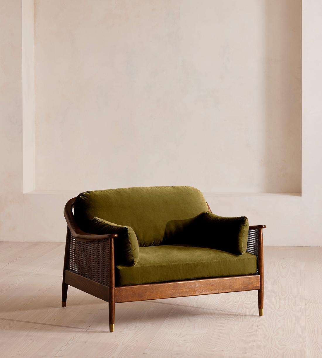 Atlanta Loveseat - Velvet - Olive - Listing - Image 2