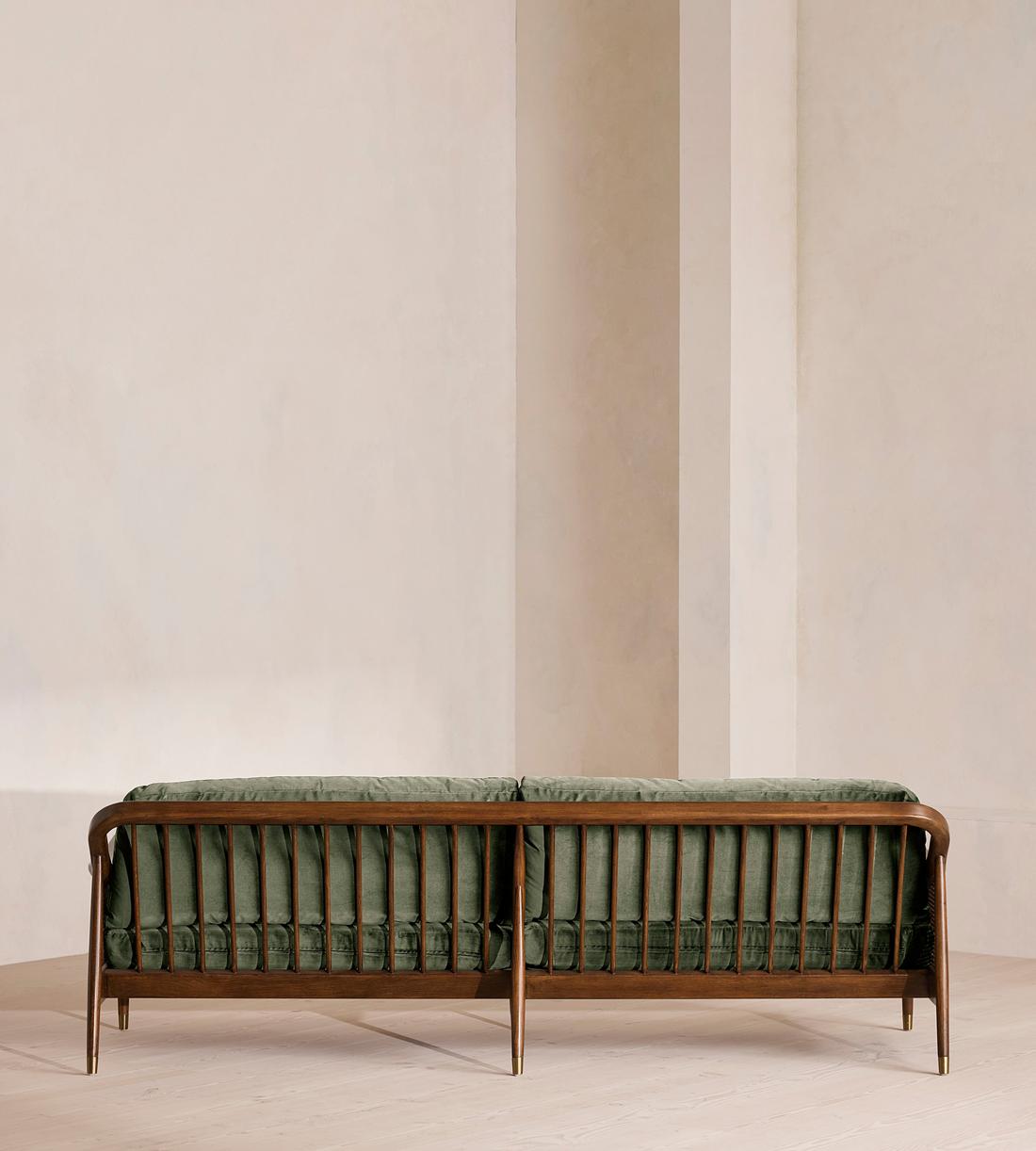 Atlanta Four Seater Sofa - Velvet - Seafoam - US - Images - Image 4