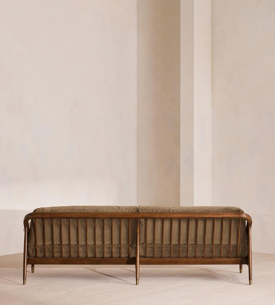 Atlanta Four Seater Sofa - Velvet - Truffle - US - Images - Image 4