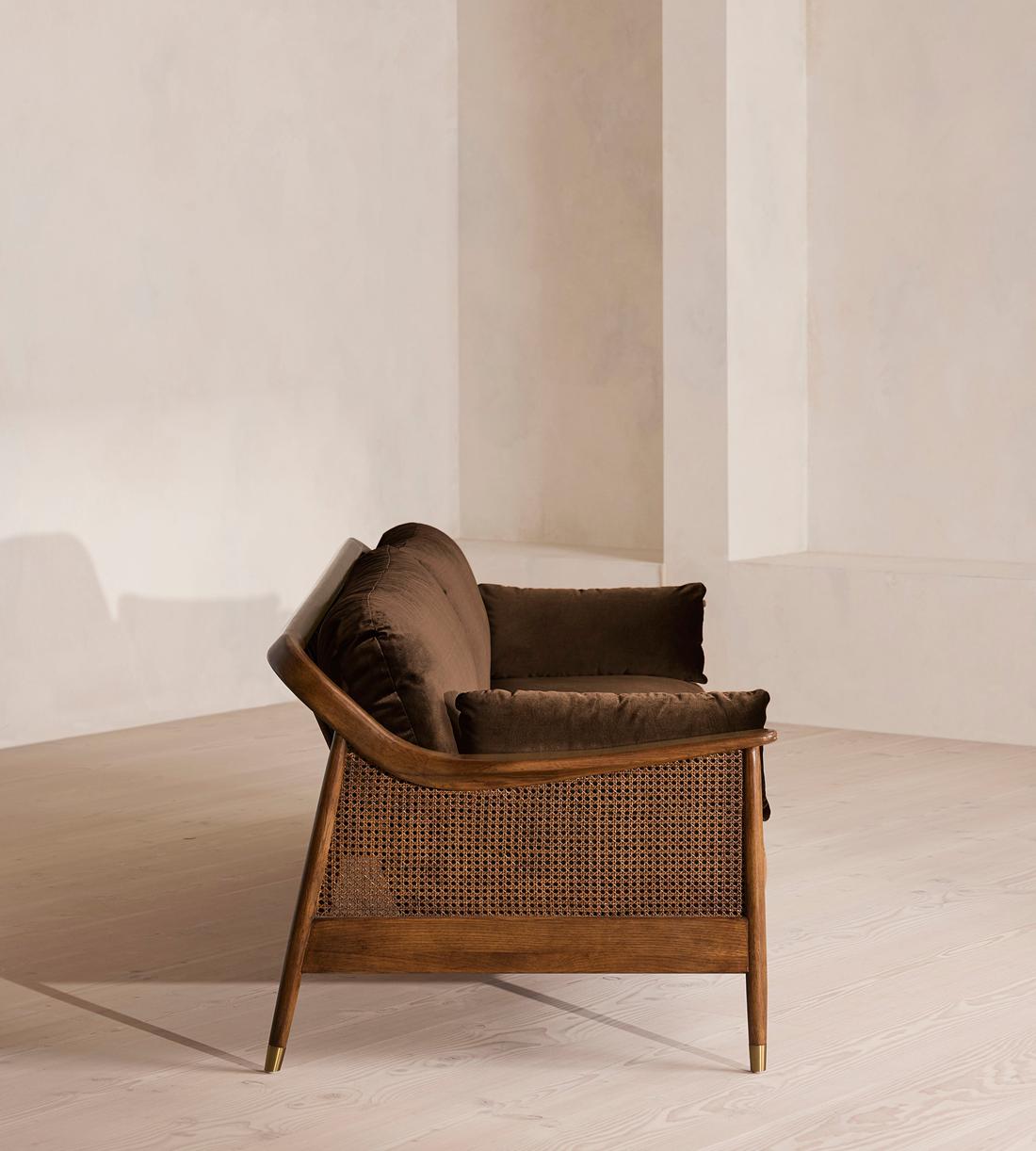 Atlanta Four Seater - Velvet - Chocolate Brown - US - Images - Image 3
