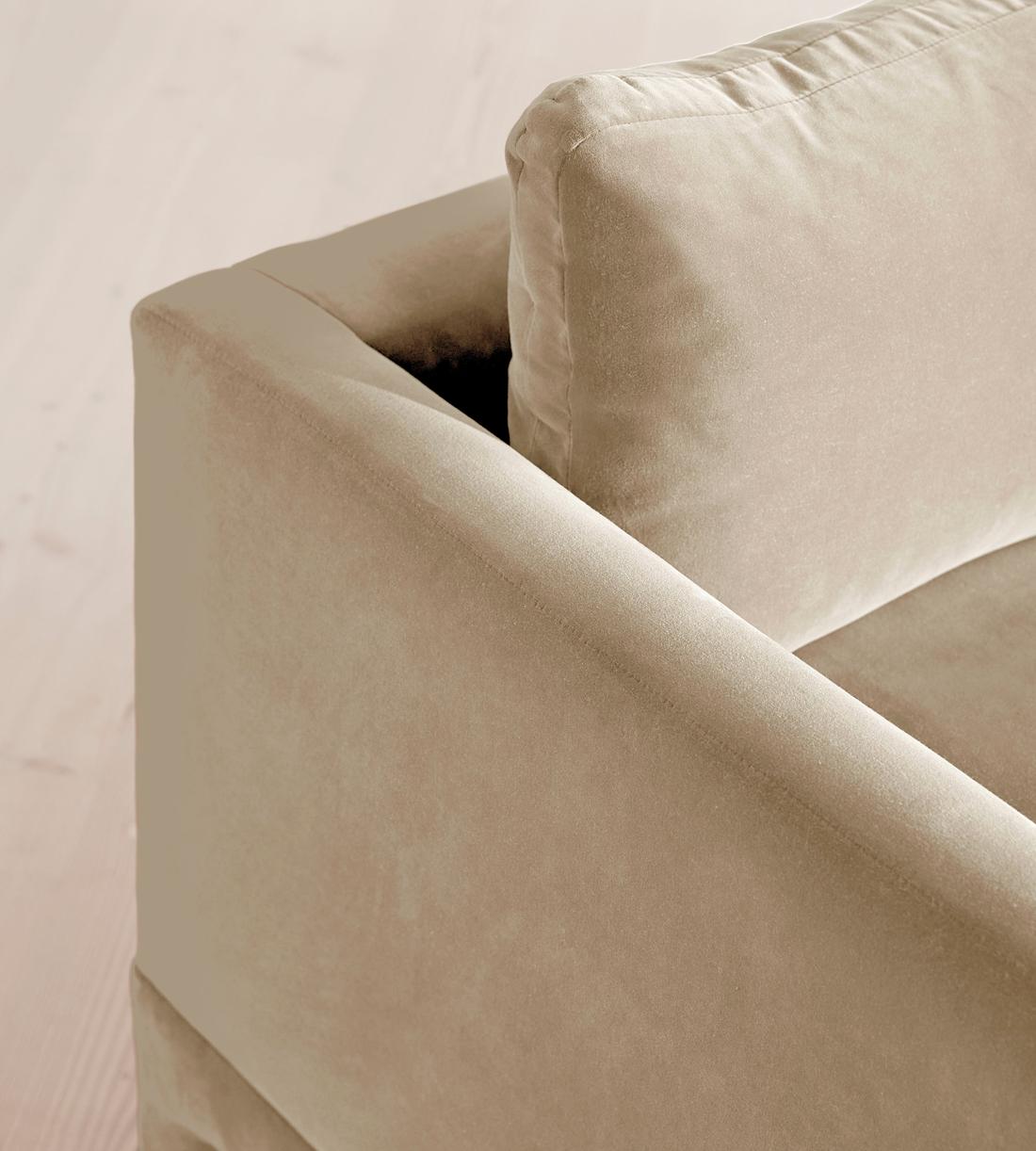 Ashford Three Seater Sofa - Velvet - Oyster - UK - Images - Image 5