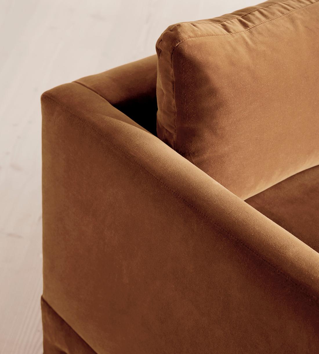 Ashford Three Seater Sofa - Velvet - Cinnamon - US - Images - Image 5