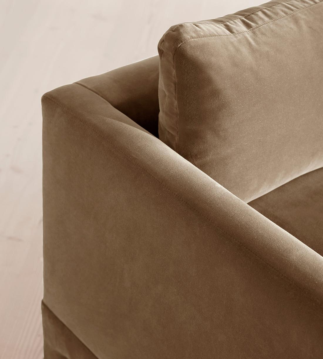Ashford Three Seater Sofa - Velvet - Truffle - UK - Images - Image 5