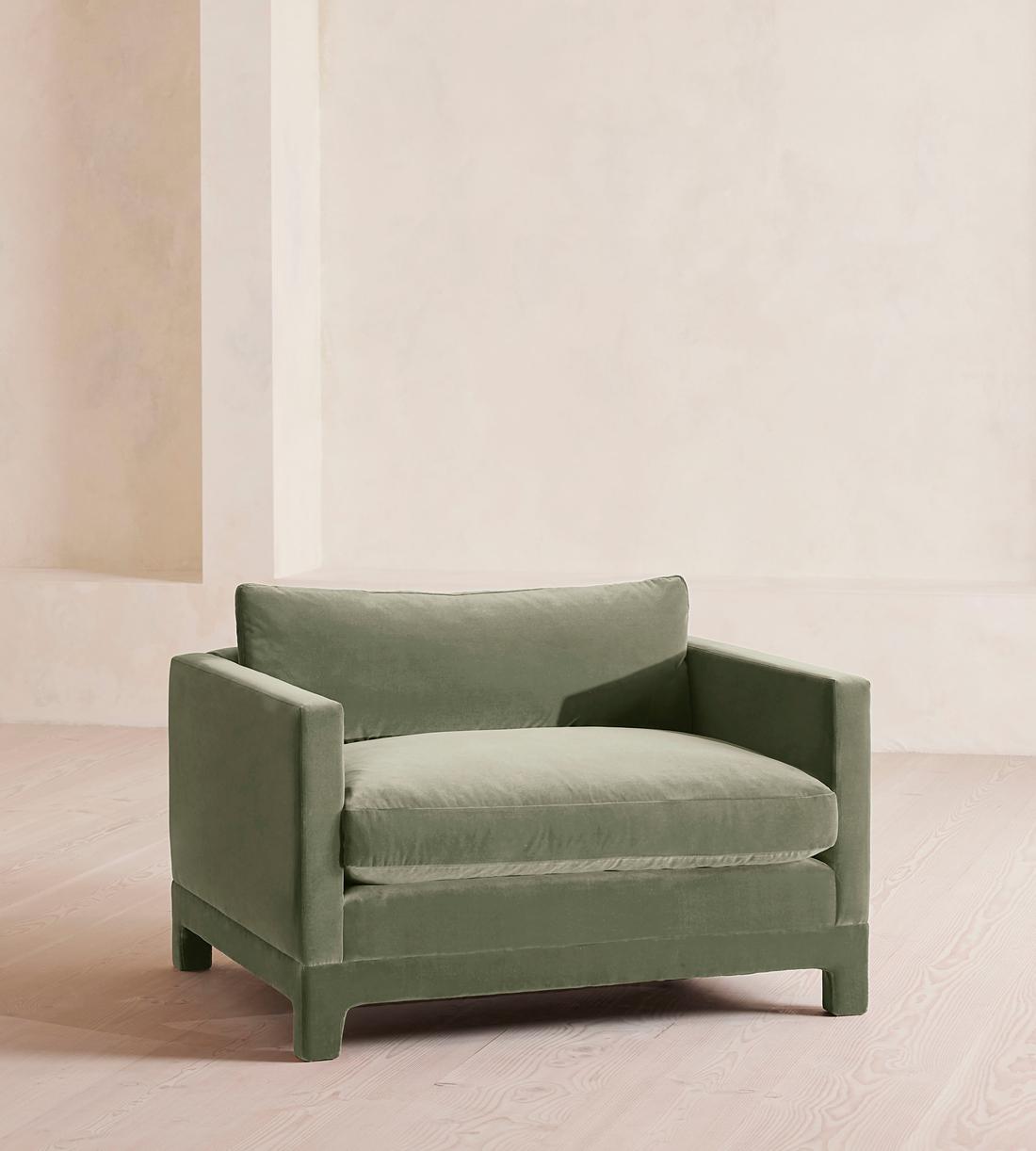Ashford Loveseat - Velvet - Seafoam - UK - Listing - Image 1