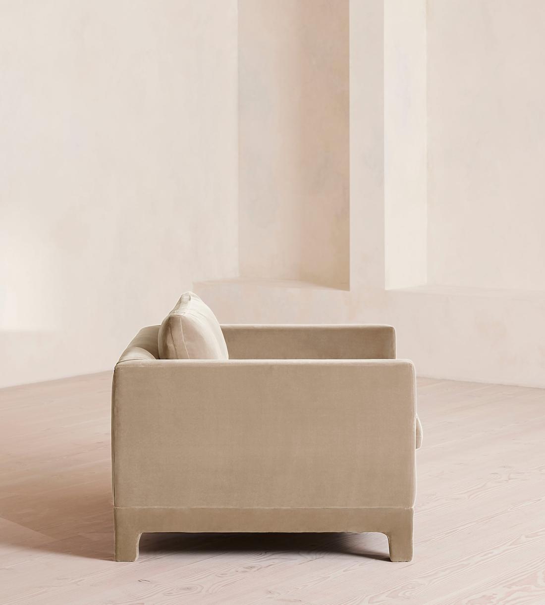Ashford Loveseat Sofa - Velvet - Oyster - UK - Images - Image 3