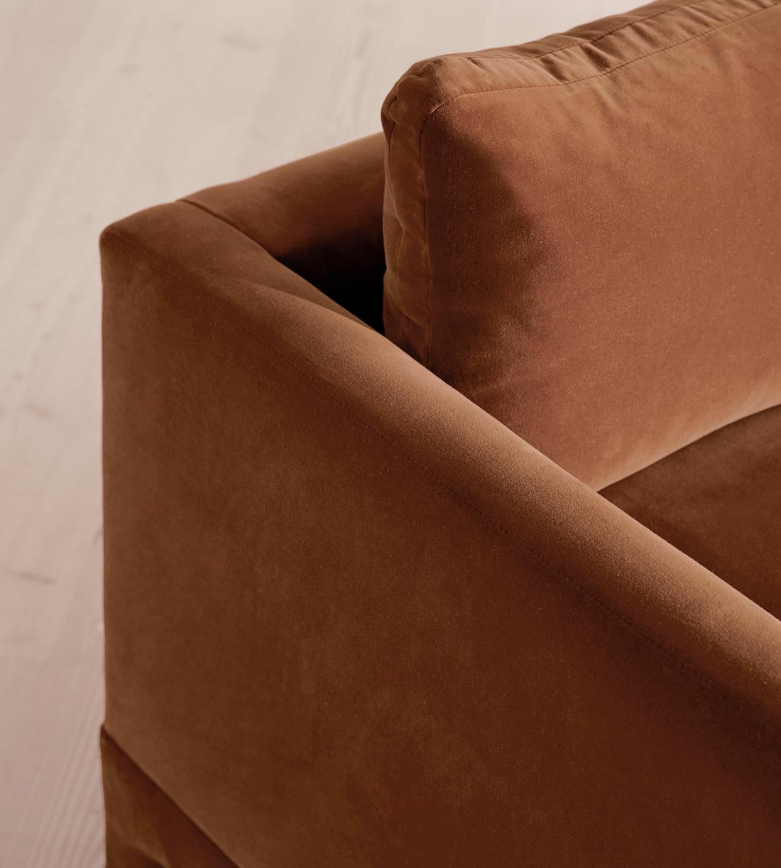 Ashford Loveseat Sofa - Velvet - Cinnamon - US - Images - Image 5