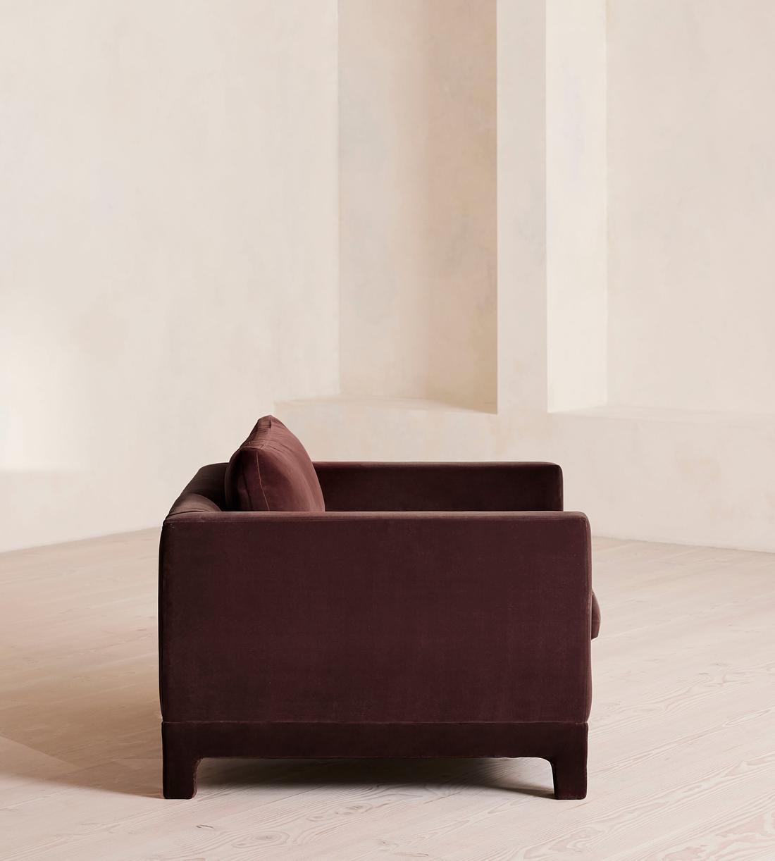 Ashford Loveseat Sofa - Velvet - Aubergine - UK - Images - Image 3