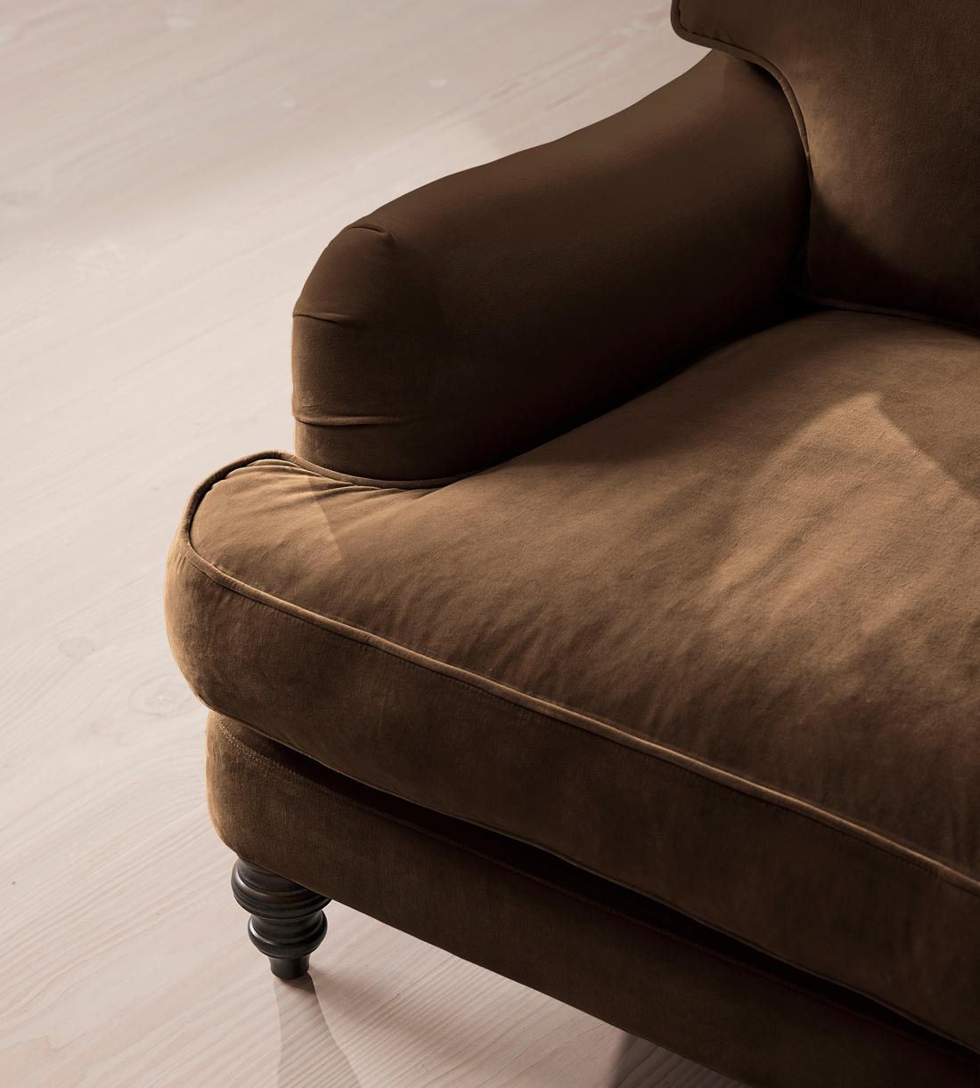 Arundel Loveseat - Velvet - Chocolate - Images - Image 5