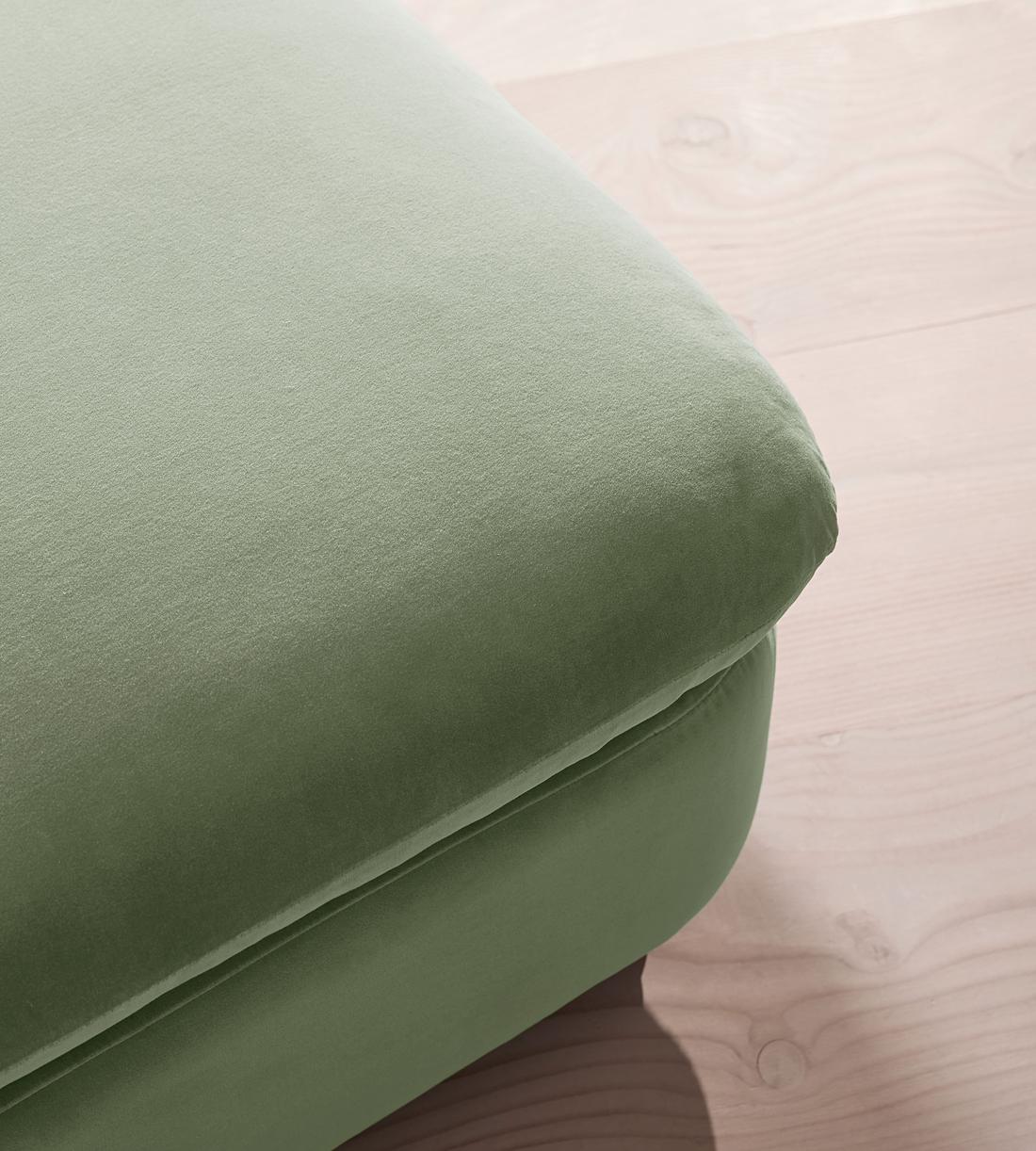 Rava Ottoman - Velvet - Seafoam - UK - Images - Image 4