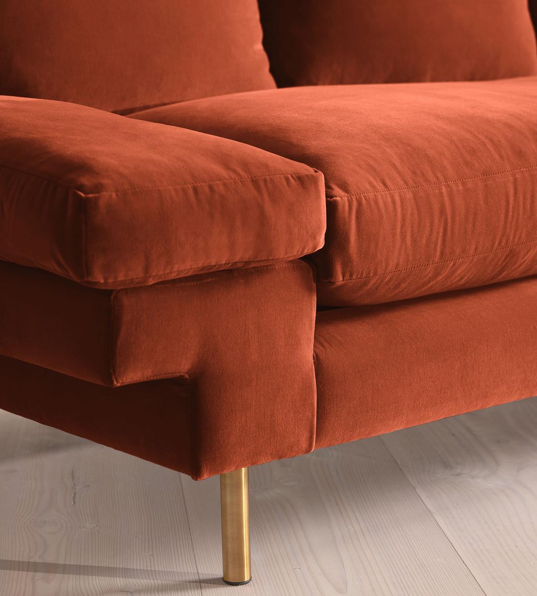 Bristol Sofa - Velvet - Rust - Images - Image 6