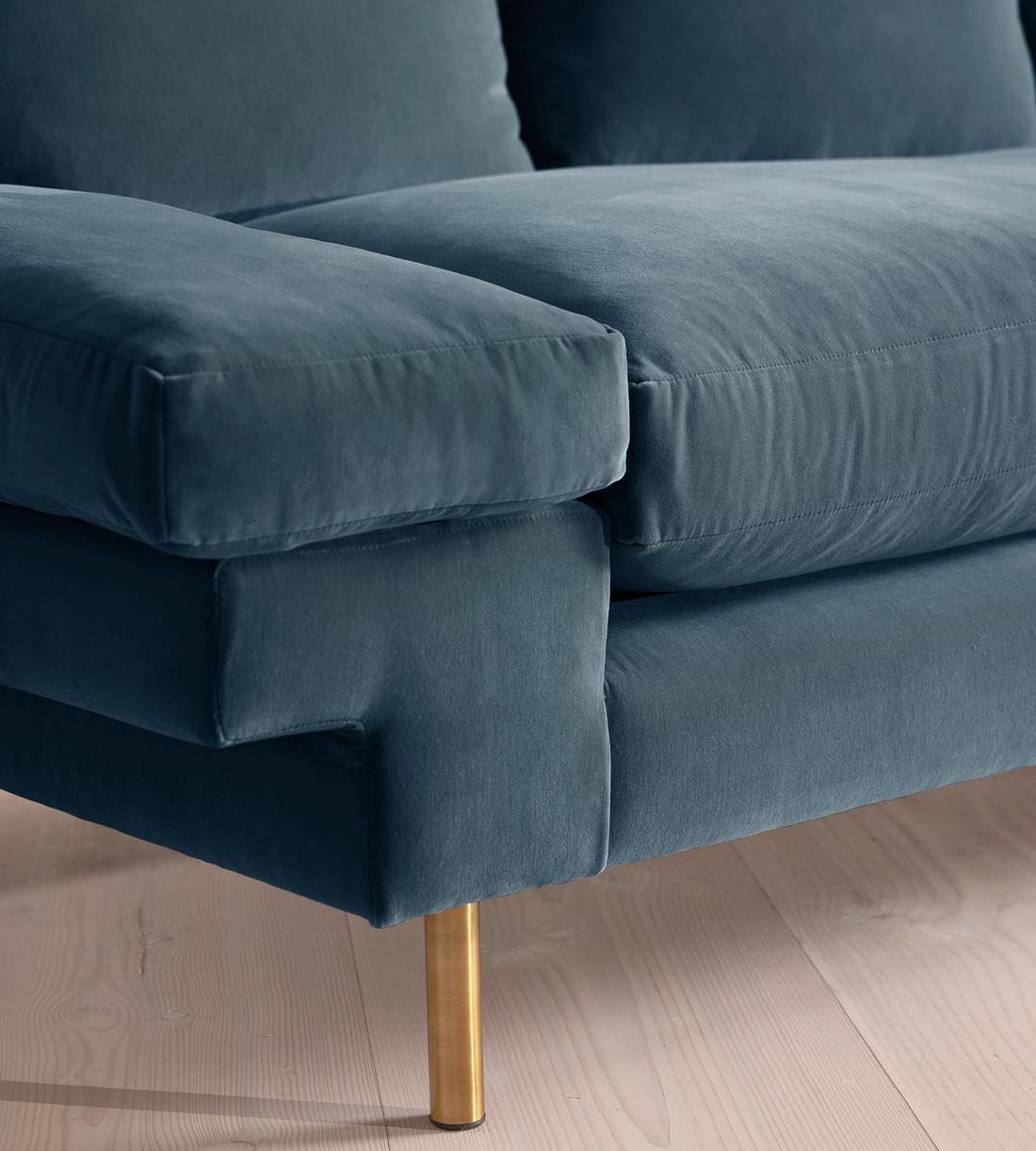 Bristol Sofa - Velvet - Grey Blue - Images - Image 6