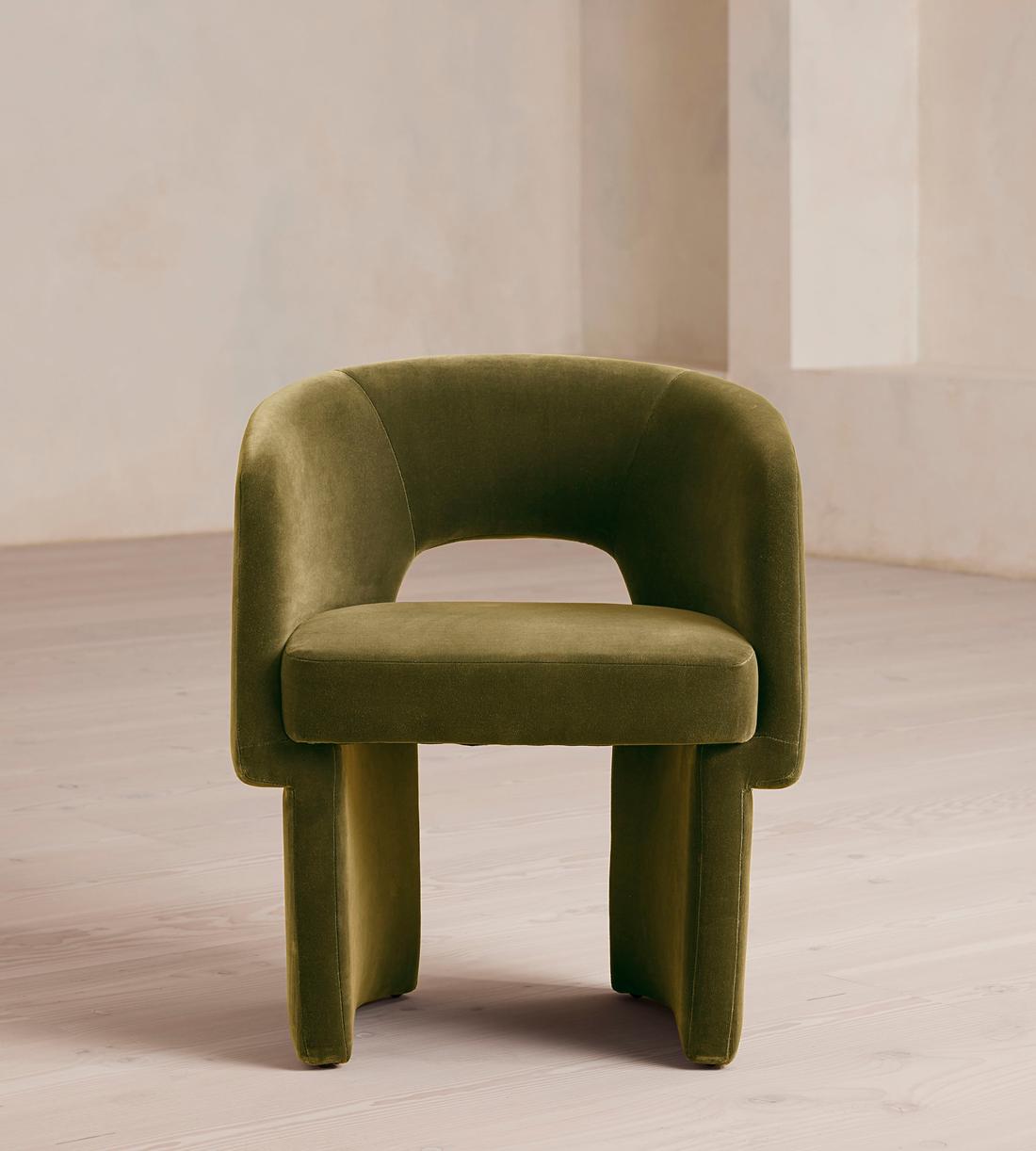 Morrell Dining Chair - Velvet - Olive - Listing - Image 2