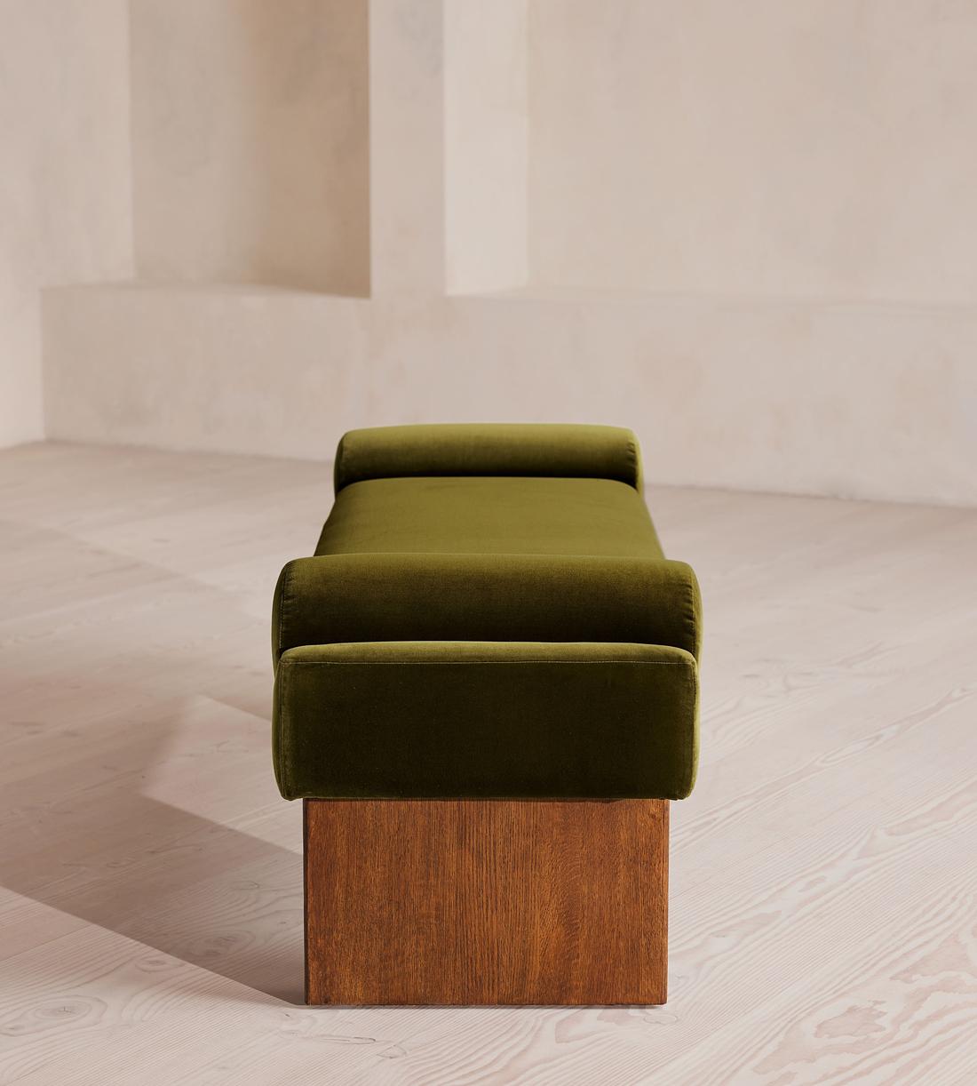 Esther Bench Velvet - Olive - Images - Image 3