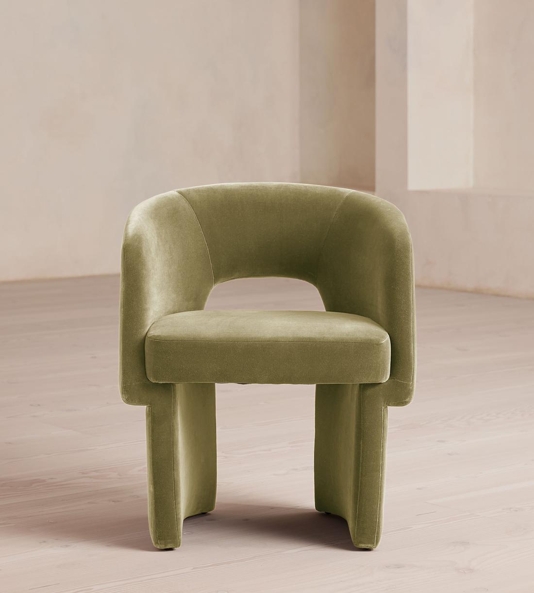 Morrell Dining Chair - Velvet - Lichen - US - Listing - Image 2