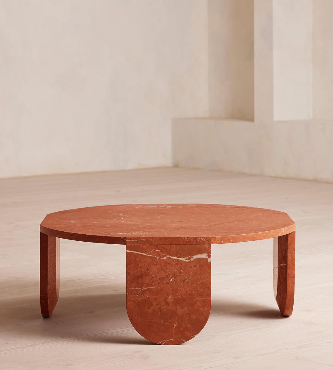 Tobias Coffee Table - Rosso Alicante Marble - Listing - Image 3