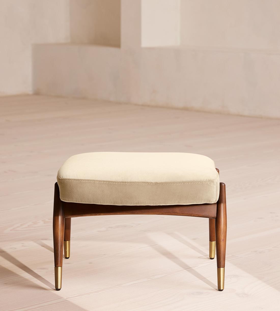 Theodore Footstool - Velvet - Porcelain - US - Listing - Image 2